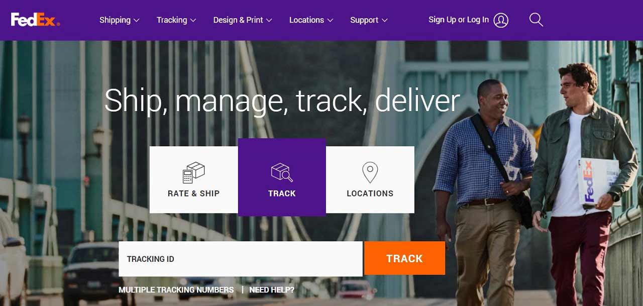 Fedex Shipping Website