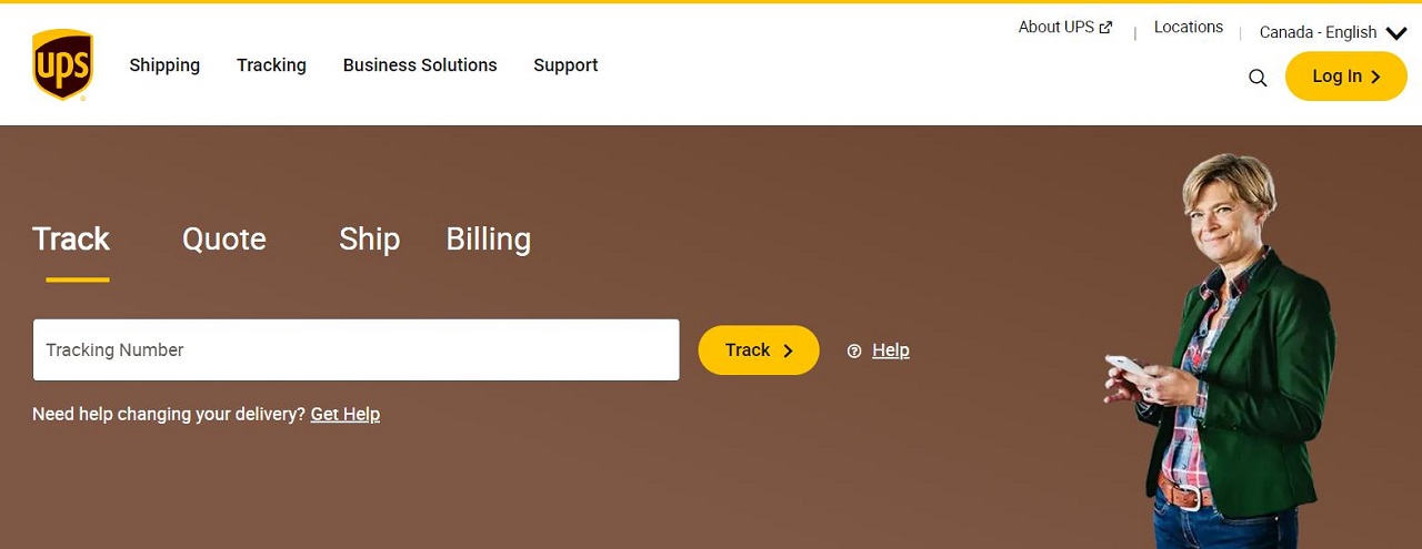 UPS Shipping Website