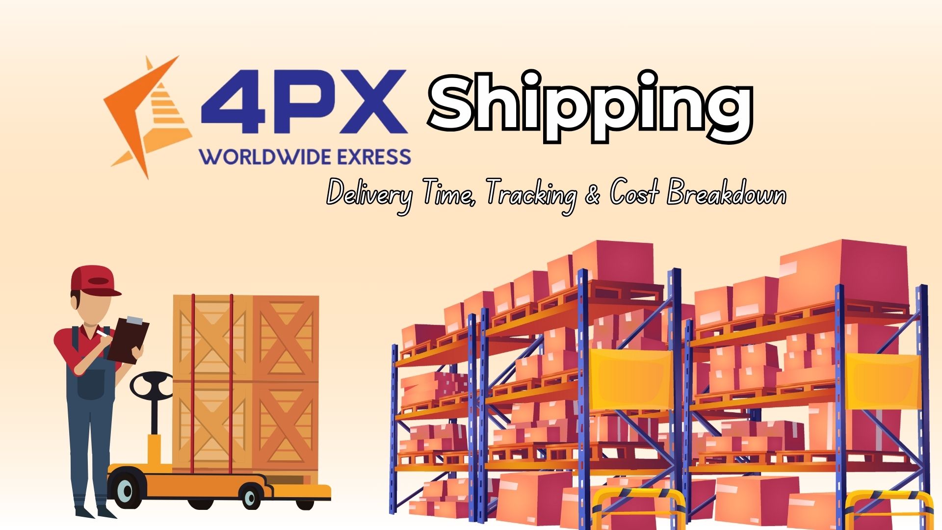 4px shipping delivery time, tracking & cost breakdown